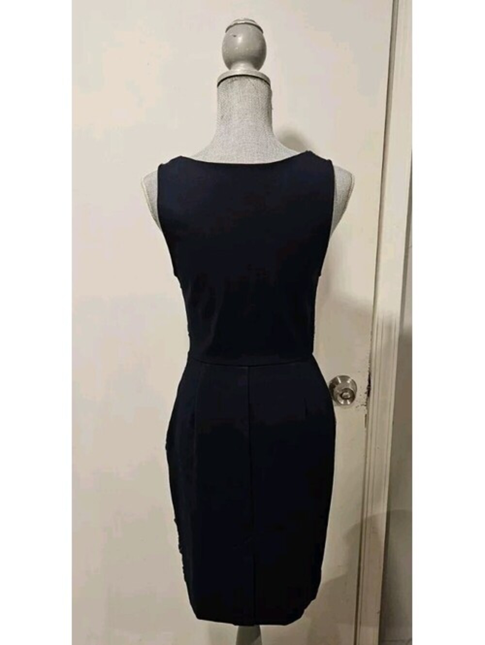 Eva Franco Size 6 Fleur De Lis Afton Dress Blue Lace Lined - Picture 7 of 11